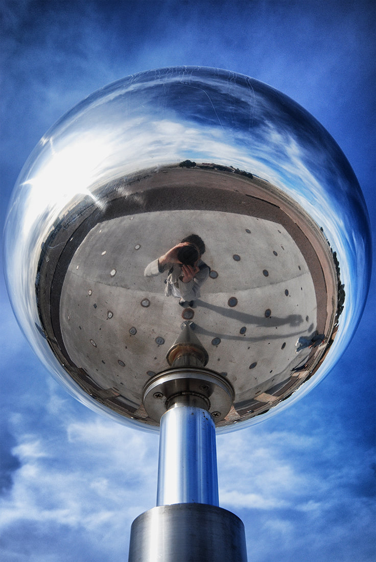 Reflecting Sphere Self Portrait; Very Large Array, NM